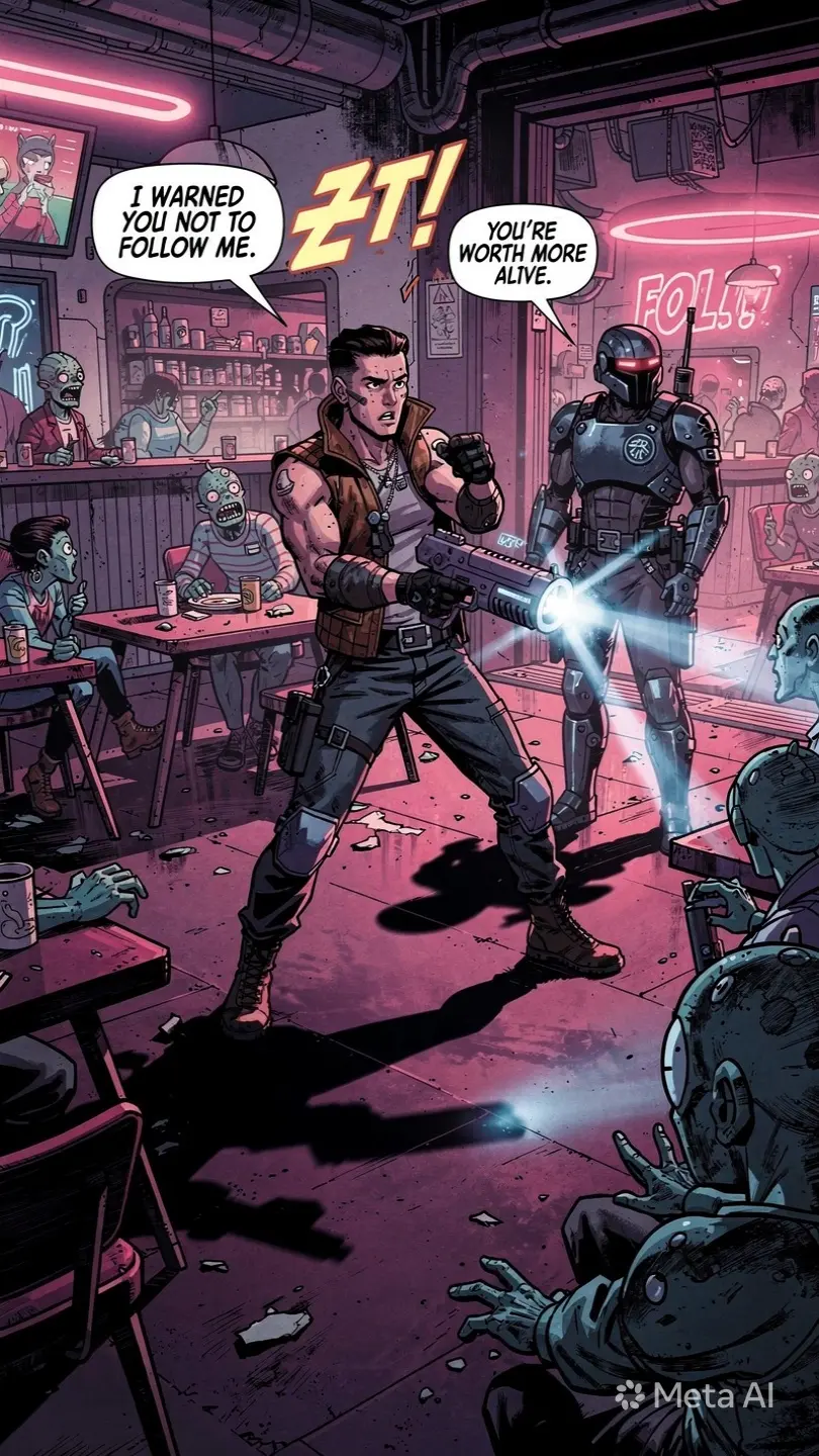 Space outlaw showdown