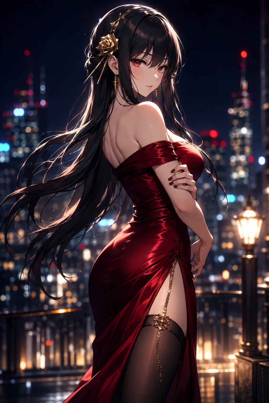 Glamorous night in the city