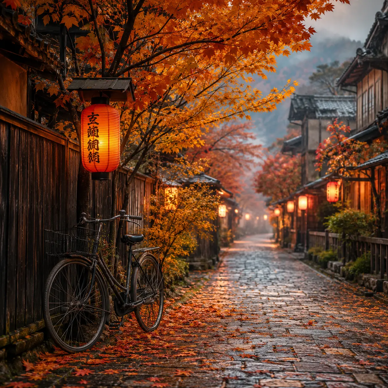 Autumn Lantern Street