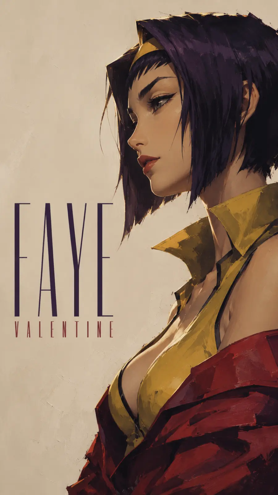 Faye Valentine portrait illustration