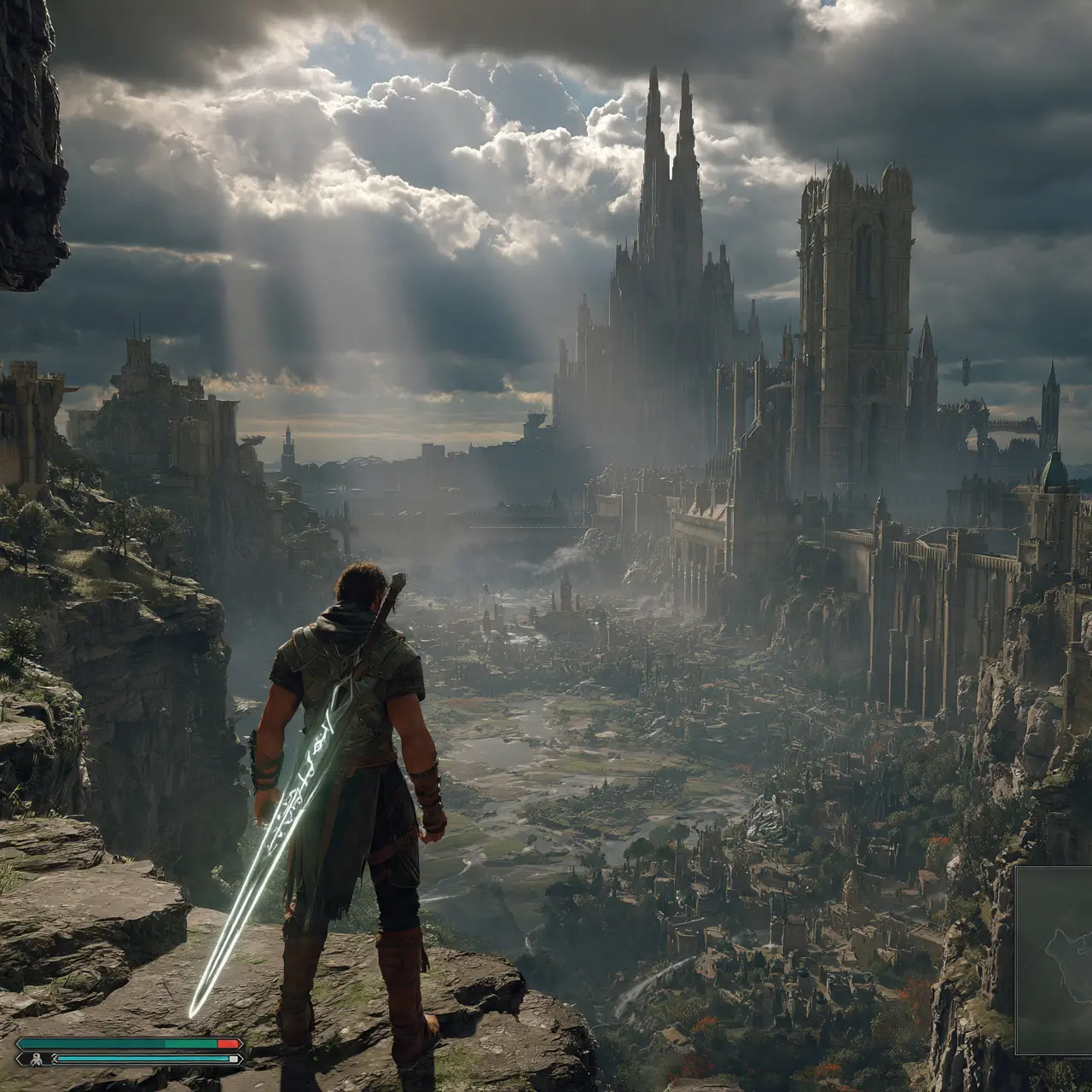 Hero Overlooking the Ancient Kingdom