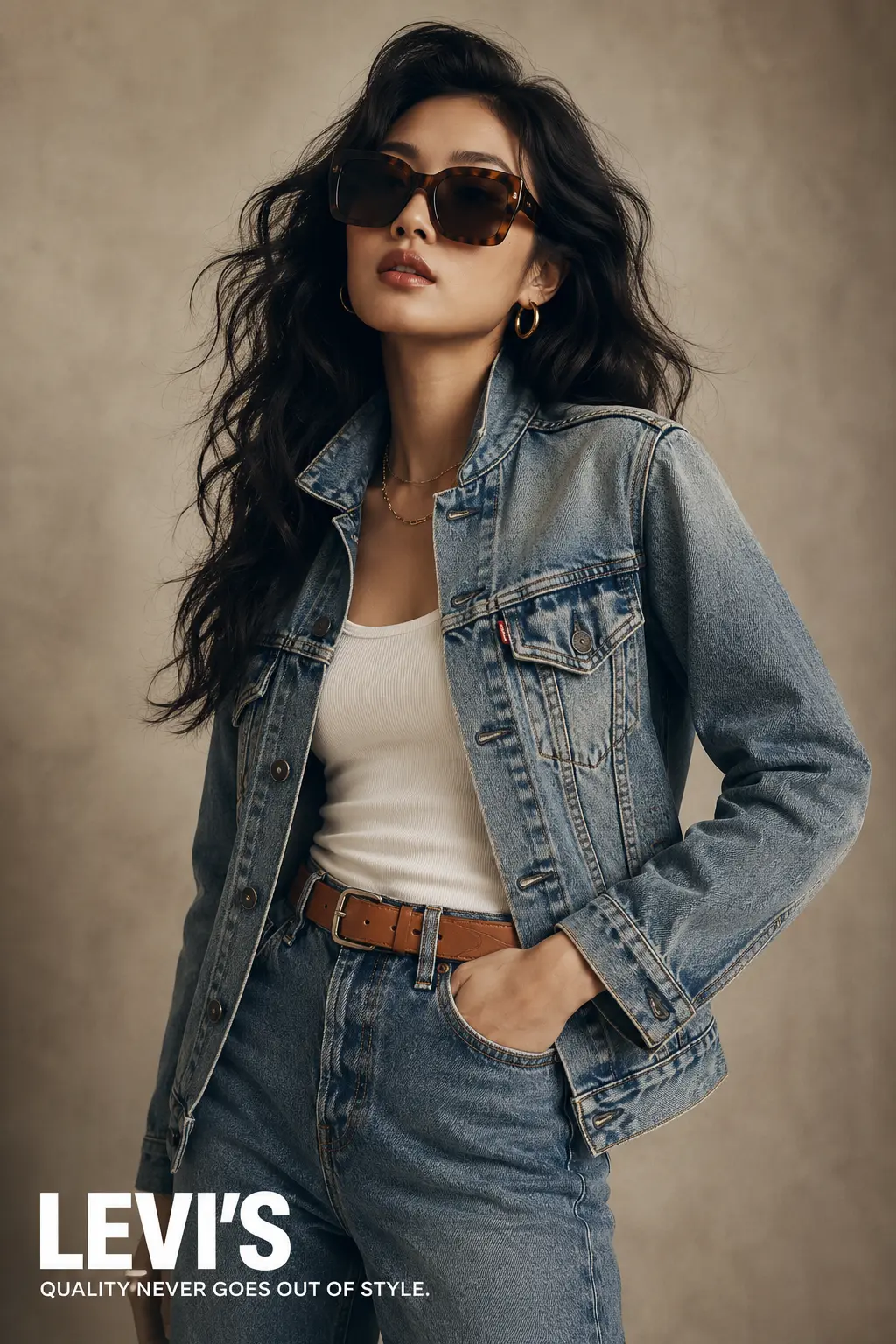 Denim elegance in timeless style