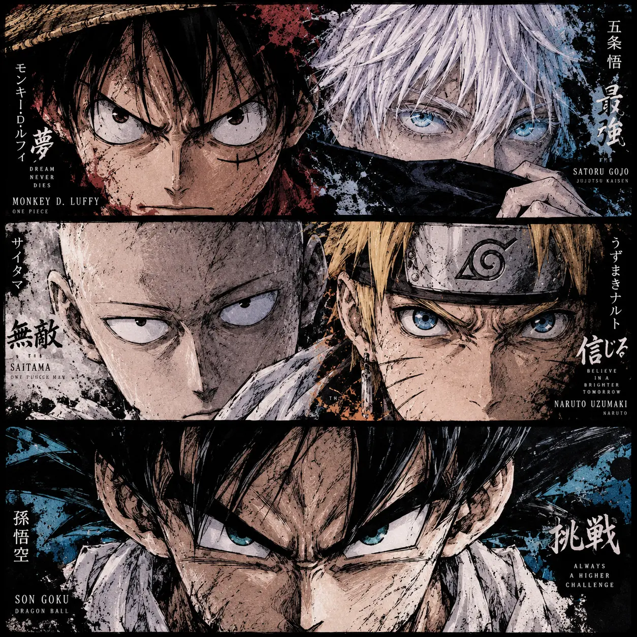 Gritty Anime Icons: Eyes of Legends