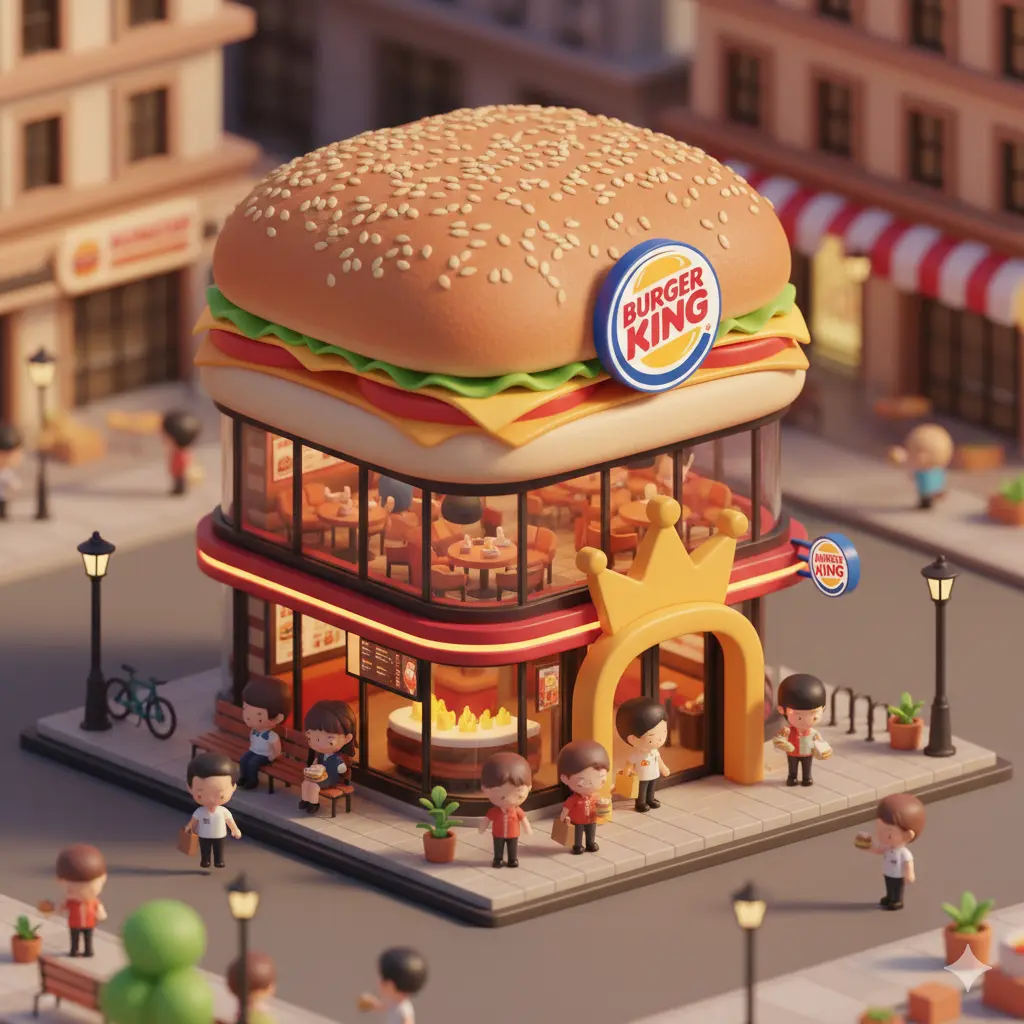 Burger King chibi-style miniature