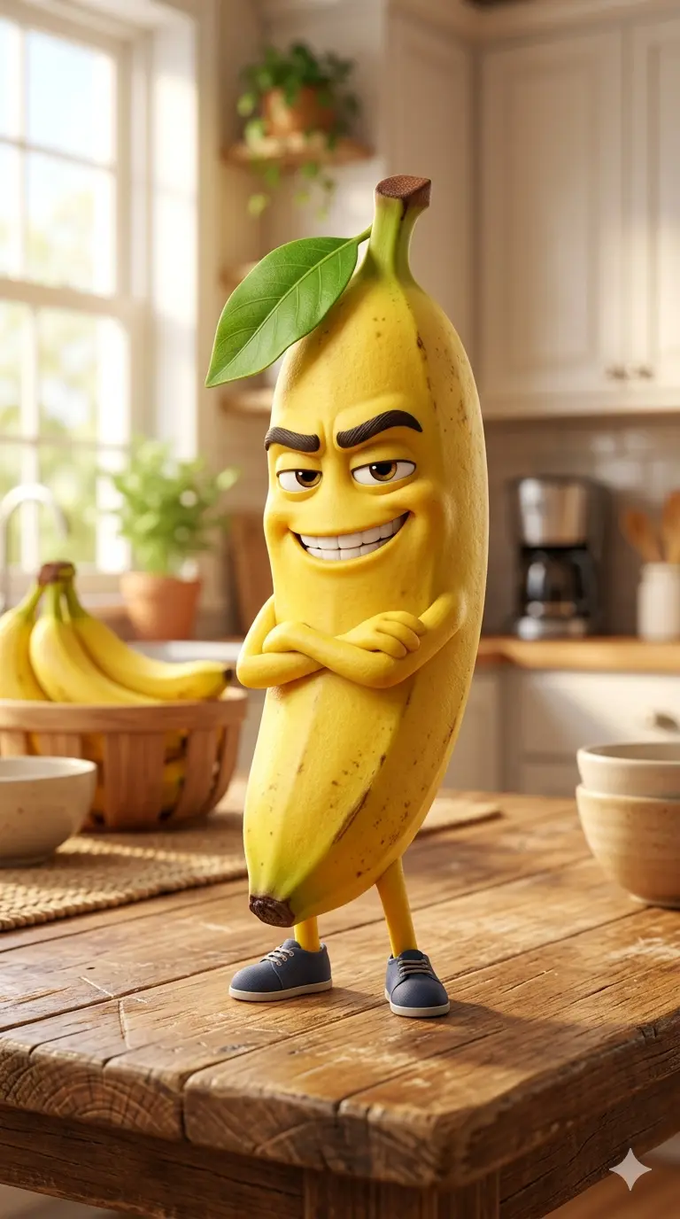 Angry Banana Character