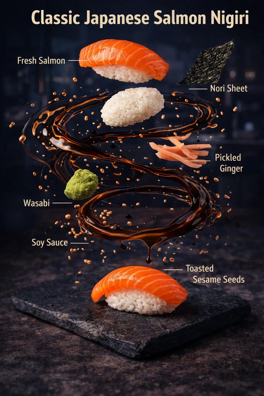 Salmon Nigiri Ingredient Breakdown