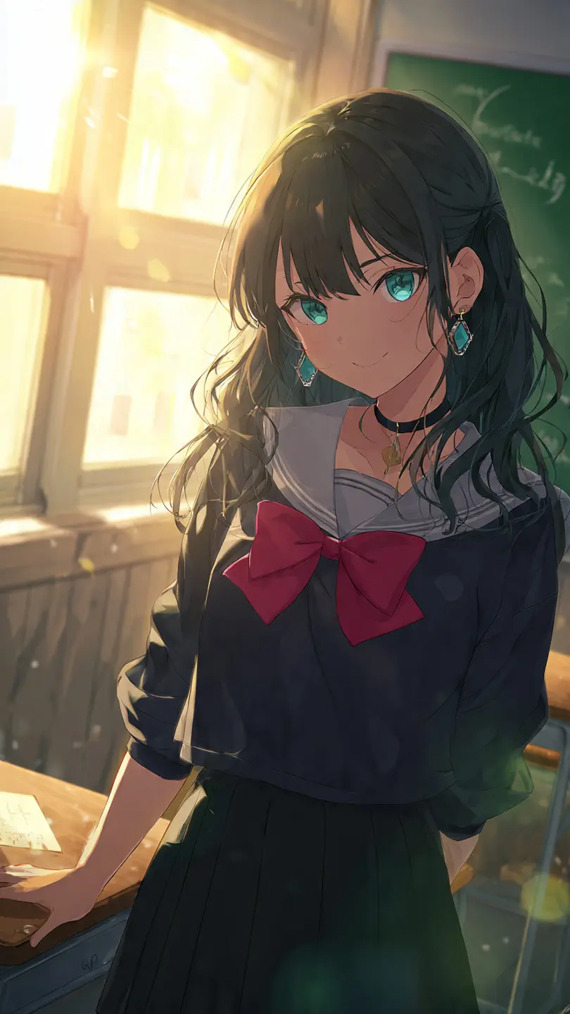Schoolgirl in Afternoon Light