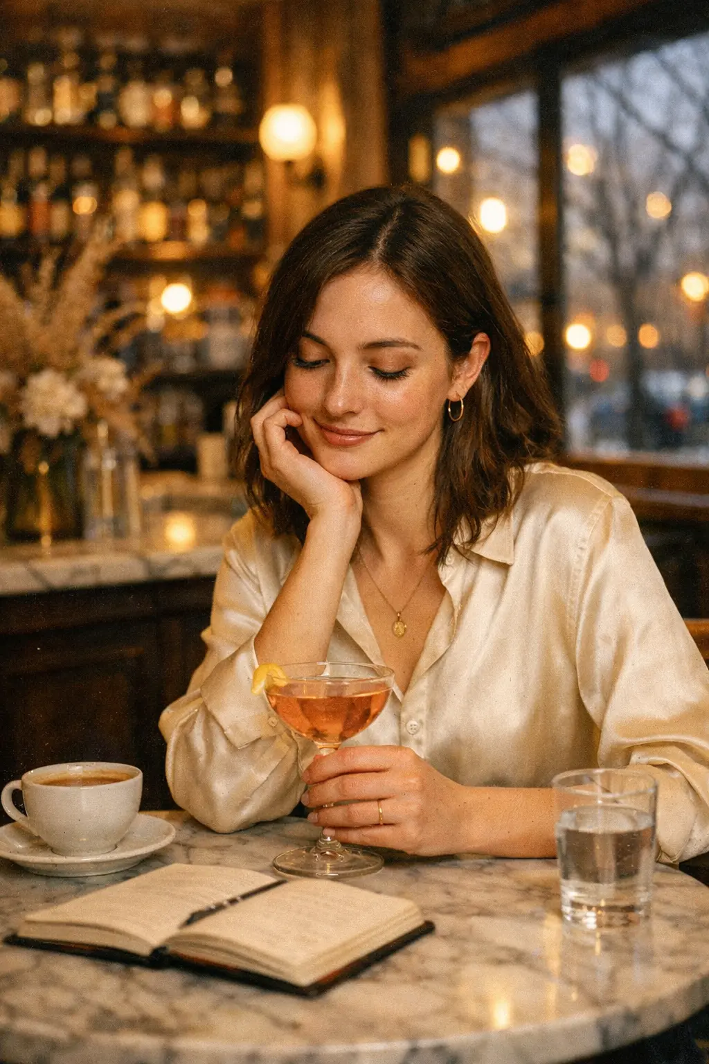 Slow Afternoon at a Parisian Café