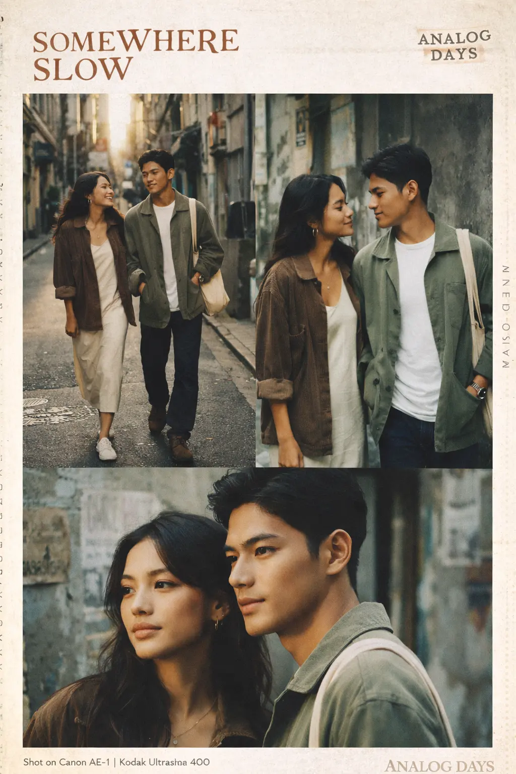 Vintage Film Couple Editorial