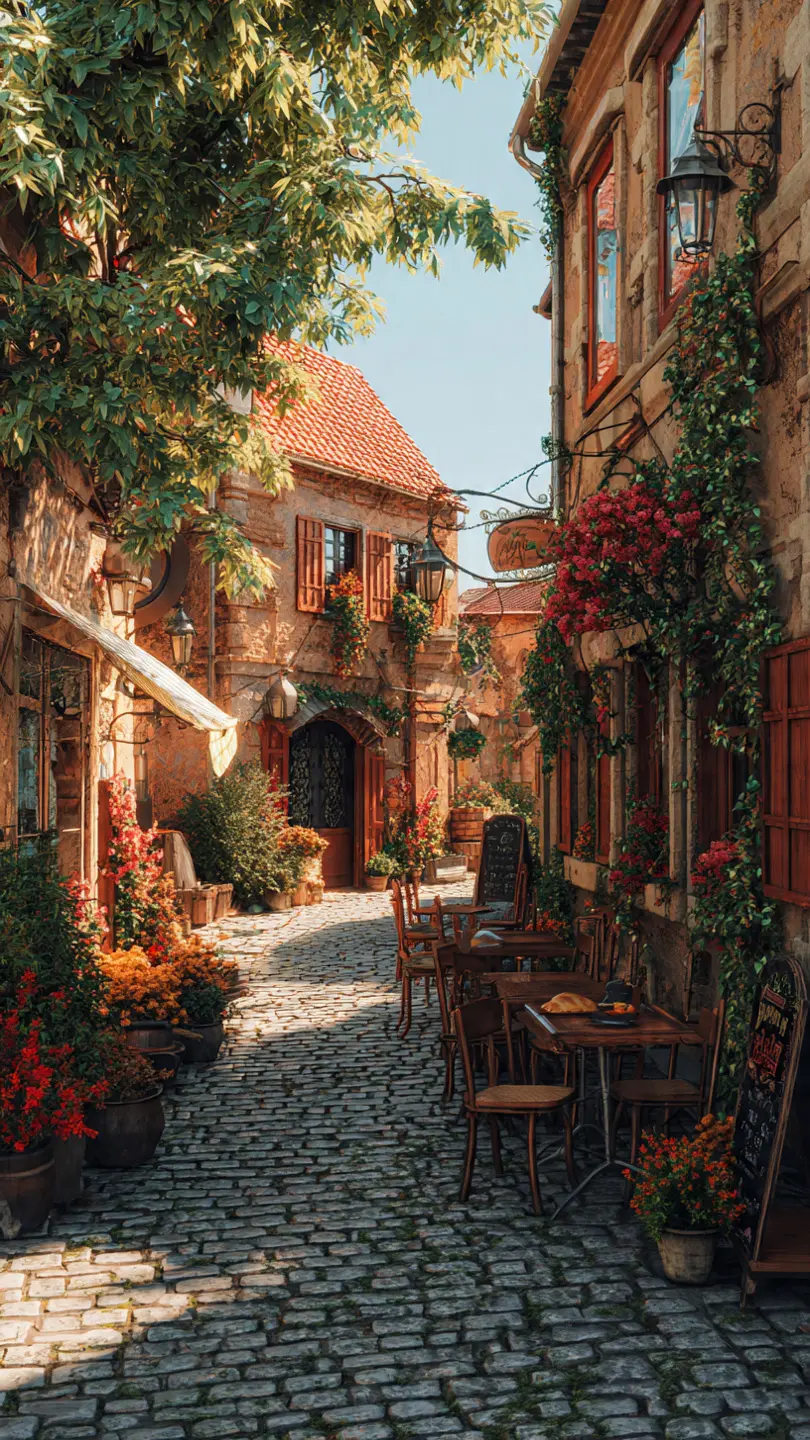 European-style village art