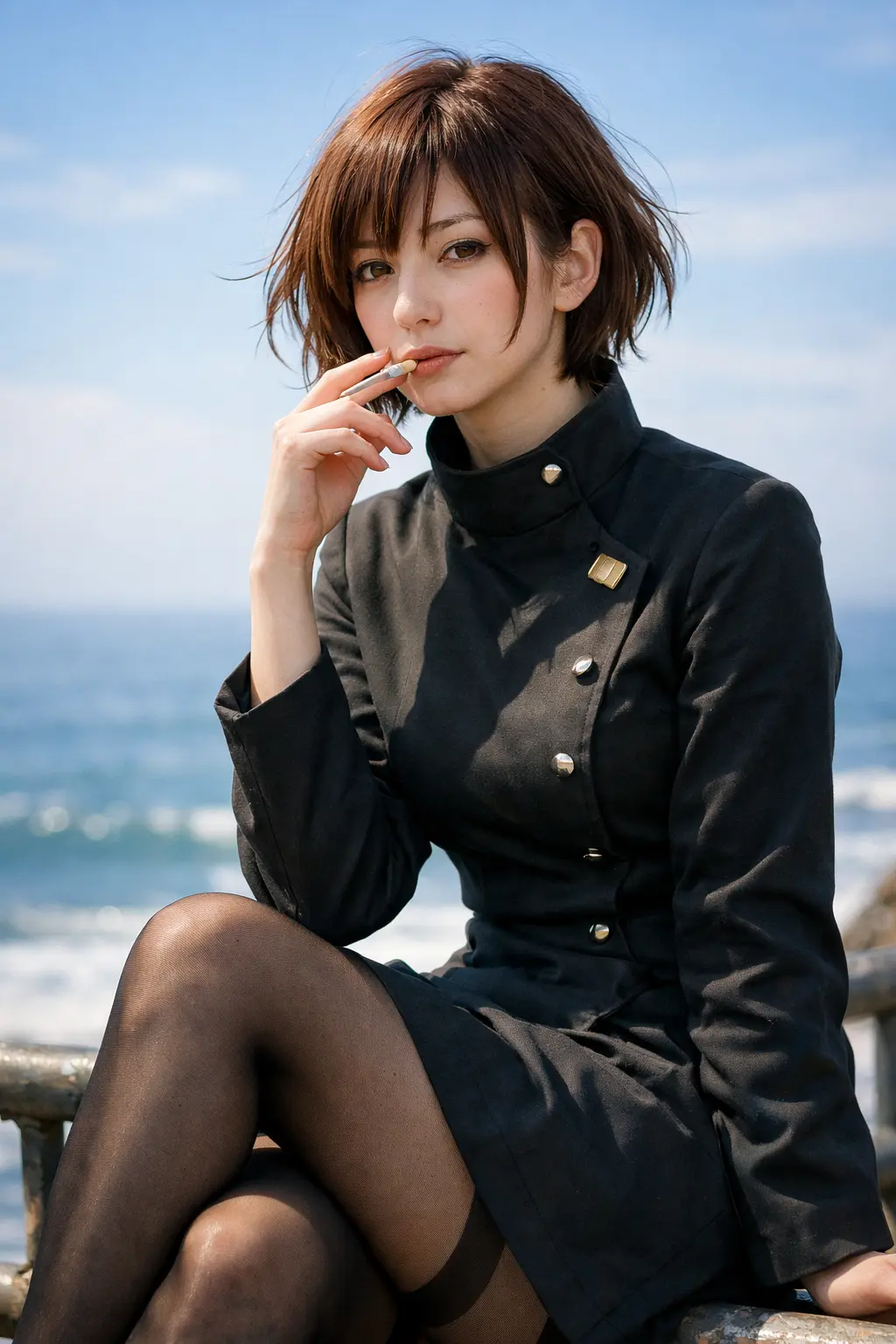 Shoko Ieiri Seaside Cosplay Portrait