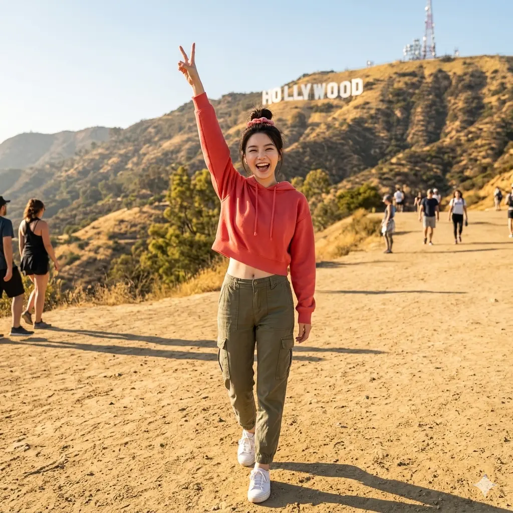Hiking Up to the Hollywood Sign in Los Angeles