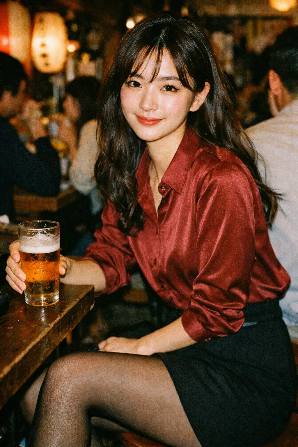 Analog 35mm Portrait of a Beautiful Japanese Woman