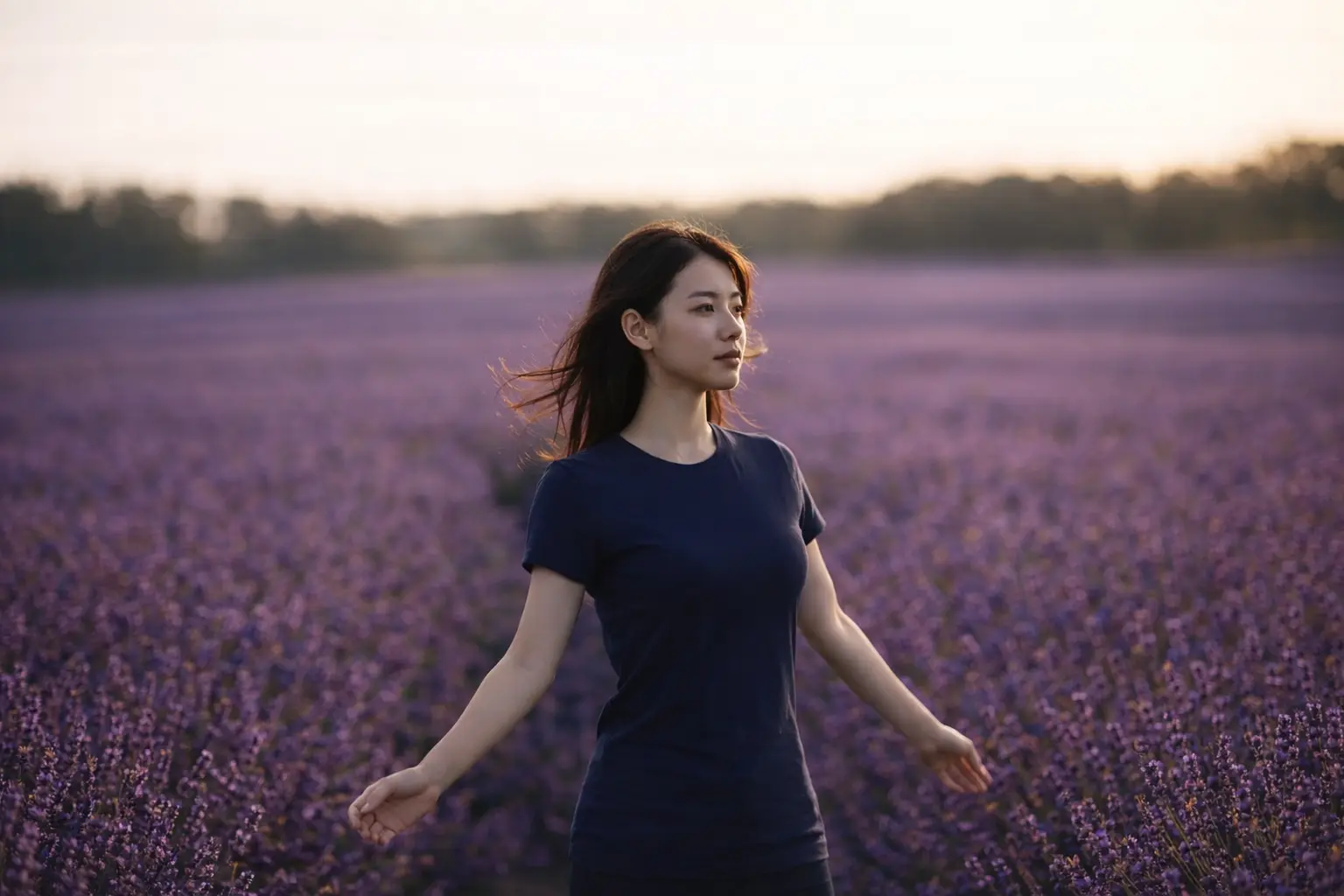 Lavender Field Portrait