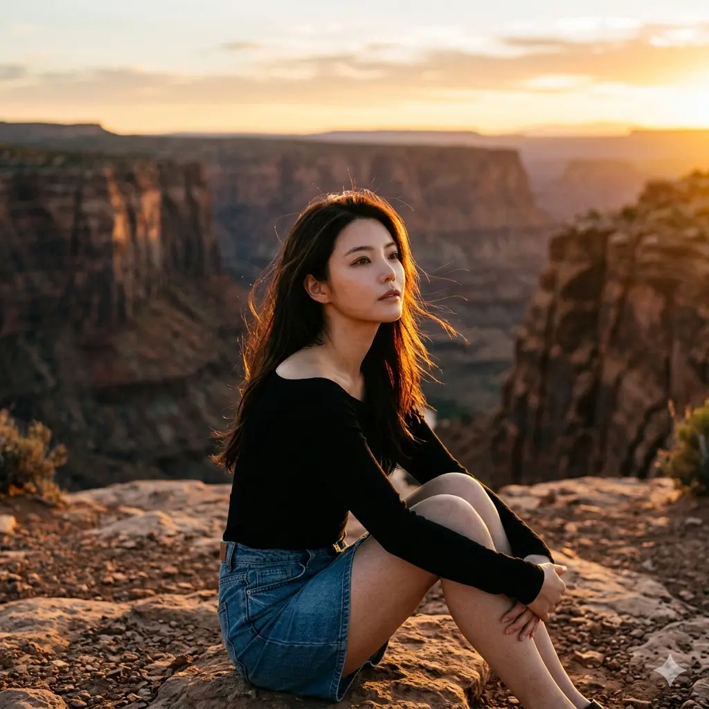 Canyon Cliff Portrait
