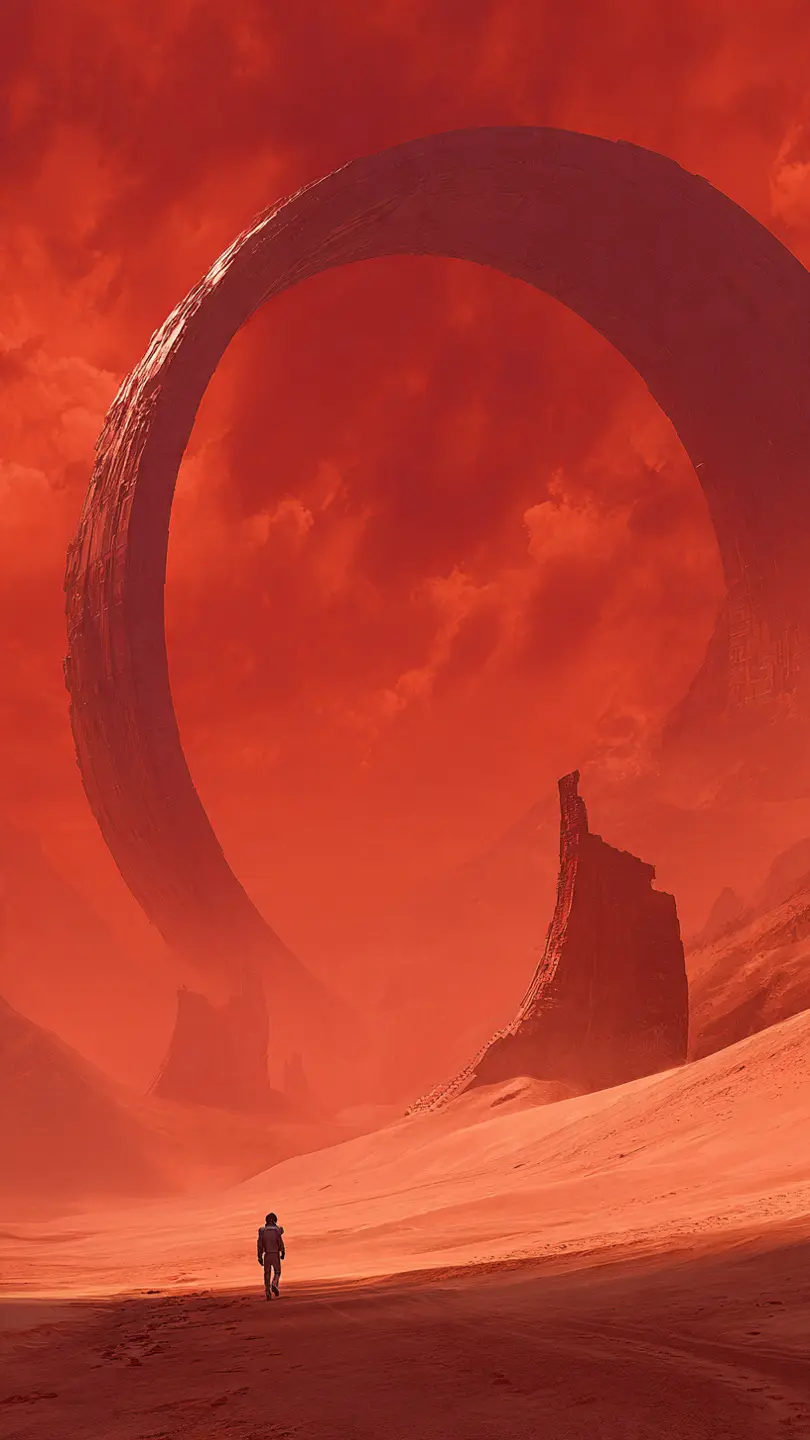 Ruins Under a Ringed Sky