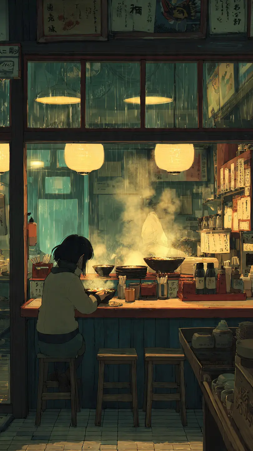 Cozy ramen shop
