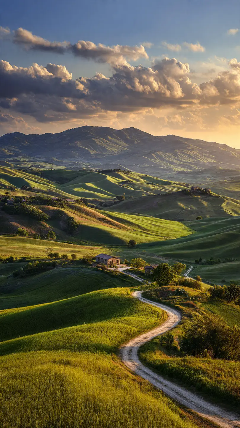 Golden Hills at Sunset