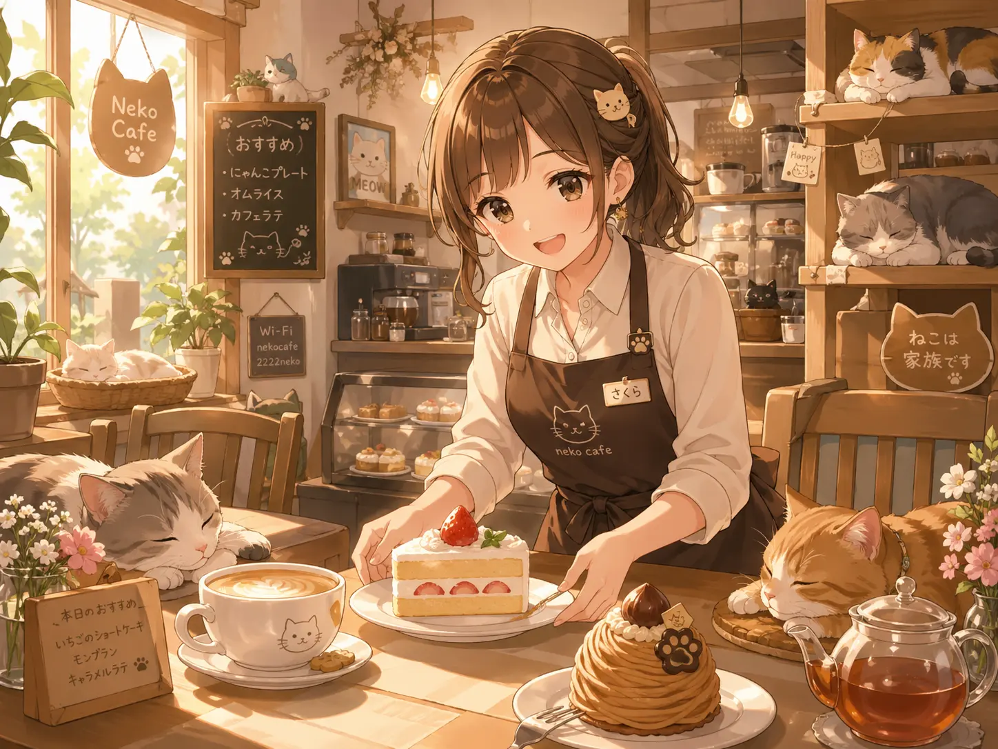 Cat café afternoon