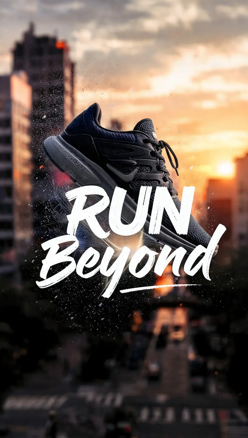 Sneaker ad with strong slogan