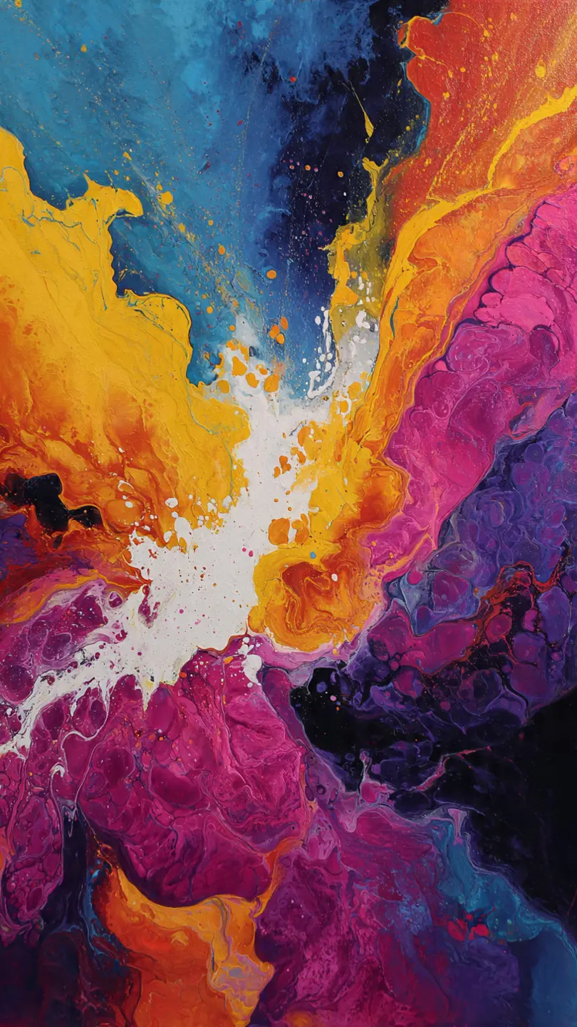 Vibrant abstract art