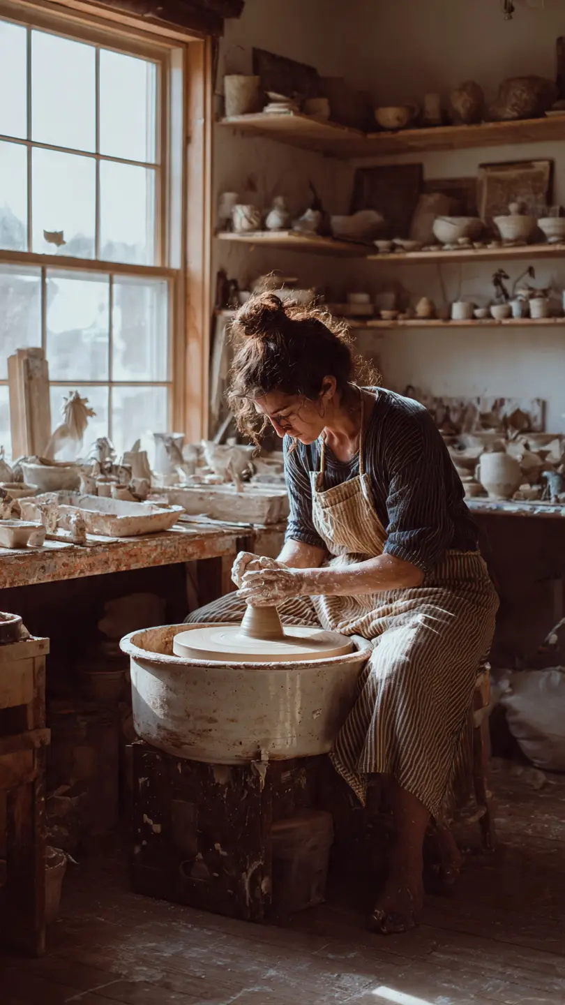 Artisan Pottery: Hands at Work